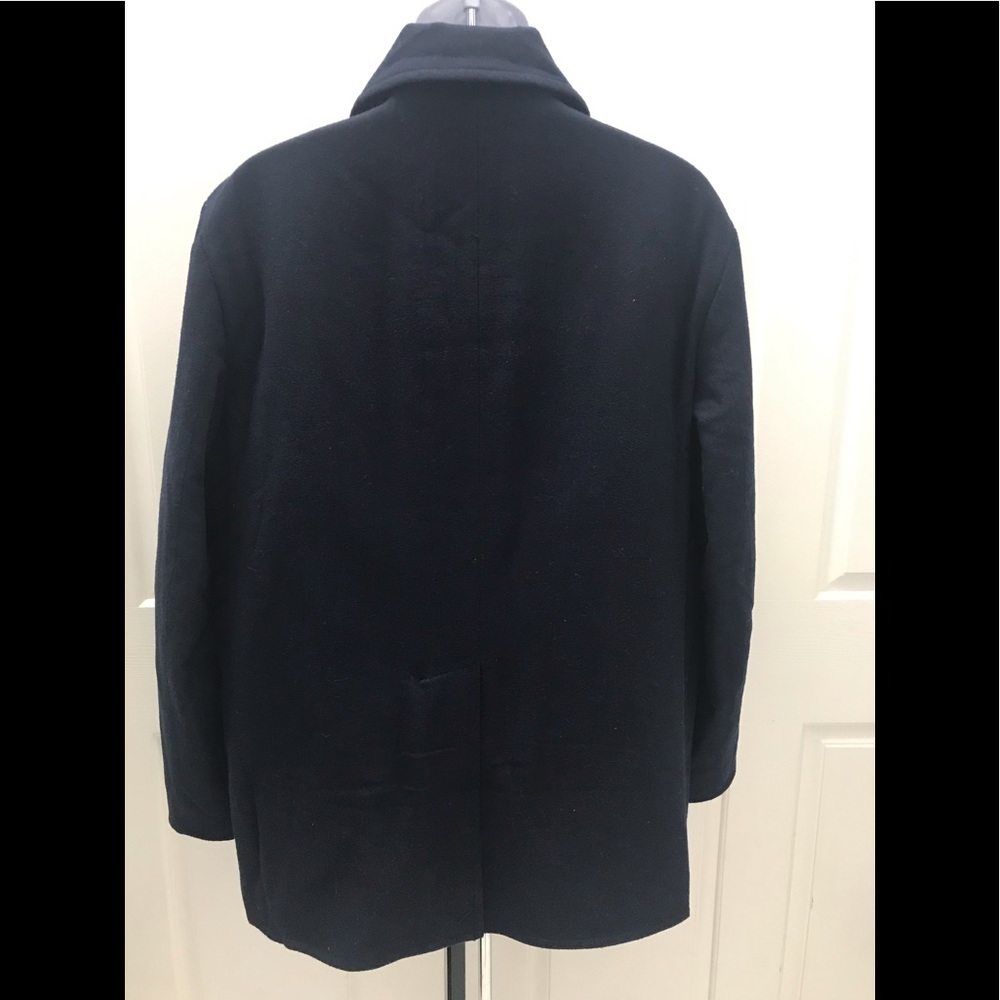 J.CREW Blue Wool Blend Coat XL - Picture 3 of 4